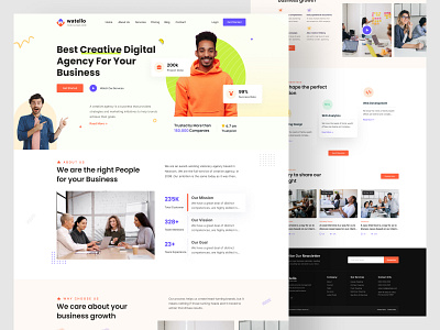 Digital Design Agency Website Landing Page Template agency creative creative agency design design agency digital agency digital marketing landing page marketing agency seo trending ui ui ux ux web ui webdesign website website agenc website development