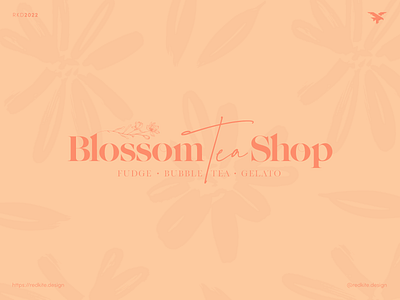 Blossom Tea Shop Logo Design brand identity brand identity design brand identity designer branding branding design bubble tea cafe design drink food gelato hospitality ice cream logo logodesign restaurant tea