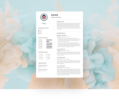 Clean Resume / Free Template clean content designer cv product designer resume ui ux