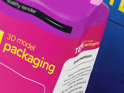 3d Packaging Visualisation 3d branding graphic design product render