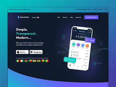 Finance Startup Landing Page UI/UX Design figma finance fintech flat illustration landing page style guide ui ui design ux ux design web design
