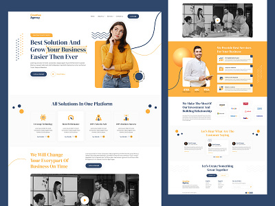 Creative Agency agency branding creative design landing page typography ui ui design ux web design