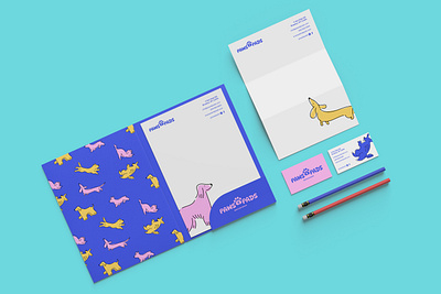 Paws & Pads - Stationery 🐶 brand branding business card dog accessories dog pattern dog shop dog shop logo dog toys dog treats dogs graphic design graphic designer logo logo design logo designer paper pattern stationery stationery set visual identity