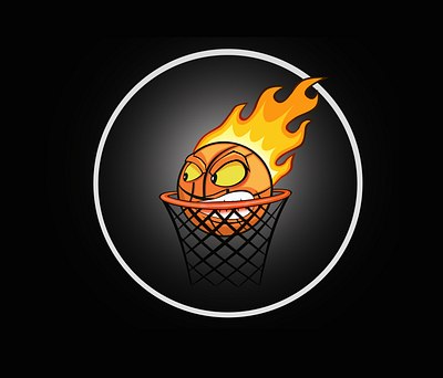 Flaming Ball 2dartist branding logo logo designer mascot sport logo vector art vector logo