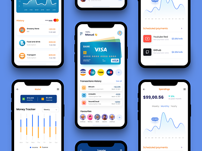 Finance mobile app UI design | Fintech App app ui ux banking banking app credit card cryptocurrency cryptowallet finance app finance app mobile finance app ui finance app uiux finance app ux finance mobile finance mobile app fintech fintech app mobile app banking mobile app figma mobile app ui money transfer online wallet