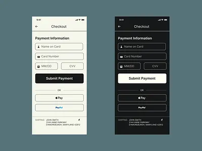 Credit Card Checkout UI checkout credit card dailyui mobile payment ui uidesign