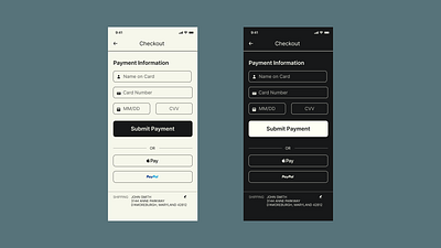 Credit Card Checkout UI checkout credit card dailyui mobile payment ui uidesign