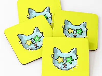 The Coaster 3d animation branding cat cat lovers character coaster cute cat freelance graphic design job logo motion graphics mug product product design product logo shop symbols ui