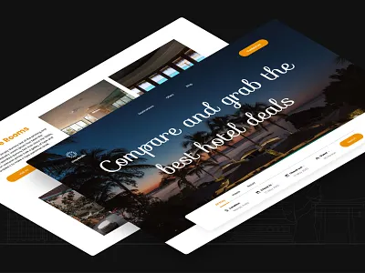 Hotel Booking Landing Page brand branding design graphic design hotel booking hotel booking app hotel booking web page landing page ui ui design uiux uiux design ux design visual identity web page web page design