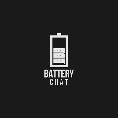 Battery Chat logo battery branding chat design illustrator logo logo designer minimalist talk typography vector wordmark