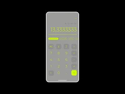 Calculator a conceptual overview app app design calculator dailyui mobile design ui ui design ux