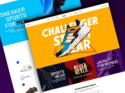 Challenger Street Wear - Web UI ecommercewebsite graphic design ui uiux web webdesign