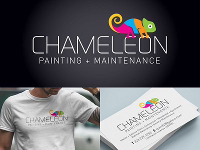 Chameleon Logo branding graphic design logo