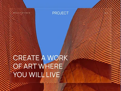 PROJECT — Architecture studio landing architecture building house interior landing minimalism portfolio studio ui web design