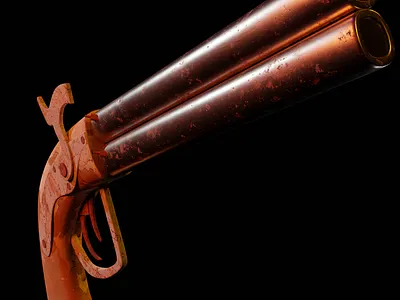 Old gun 3d modeling antiquity guns old gun