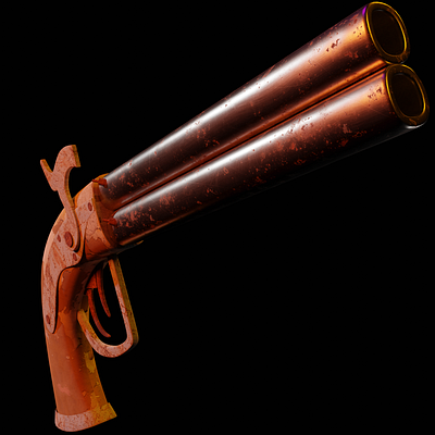 Old gun 3d modeling antiquity guns old gun