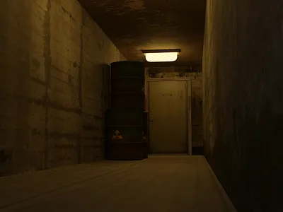 Spooky corredor 3d modeling spooky corredor