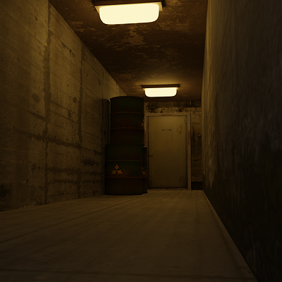 Spooky corredor 3d modeling spooky corredor