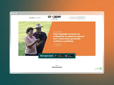 Website - Cropper Mercado Agro design graphic design ui ux website