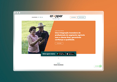 Website - Cropper Mercado Agro design graphic design ui ux website