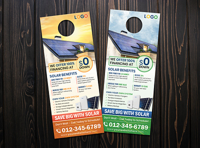 Solar Energy Door Hanger Design design door flyer door hanger flyer graphic design graphic designer graphics marketing design photography design postcard print design savings solar solar design solar energy solar flyer solar panel solar power solar system unique design