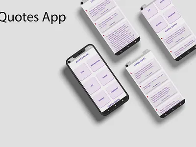 Quotes App Flutter adobe xd appdesign appdevelopment figma flutter flutterapps flutterdeveloper flutterdevelopment mobileapps ui design ux design