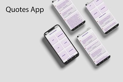 Quotes App Flutter adobe xd appdesign appdevelopment figma flutter flutterapps flutterdeveloper flutterdevelopment mobileapps ui design ux design
