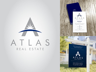 Atlas Real Estate Logo branding corporate identity graphic design logo