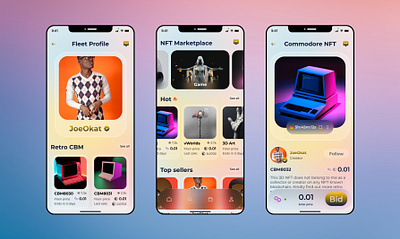 NFT Marketplace 1.0 adobe xd app design figma mobile app design product design uiux design