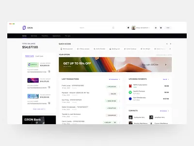Banking Web Application banking card clean dashboard data desktop figma finances light mode modern saas simple ui design uiux user experience user interface ux design vibe web app web application