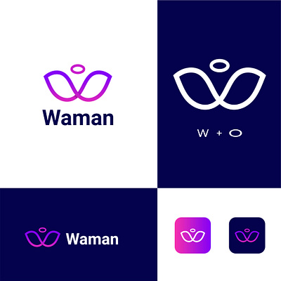 waman purple color gradient logo. w letter modern app logo android app app apps logo branding design gradient logo illustration logo logo design logofolio logoidea logoinspiration logomaker logomark logomedia logoshop modern logo ui w w letter logo