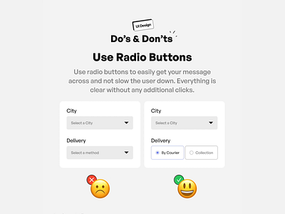 UI Quick Win: Use Radio Buttons business value design radio buttons ui ui design user experience user interface ux ux design