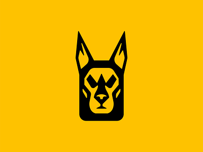 German Shepherd Logo animal app branding canine design dog emblem geometric german shepherd icon illustration k9 logo mark negative space pet security sports vector vet