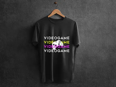 Videogame typography t-shirt design. animation branding design fiverr graphic design illustration kinetic typography line art logo logo minimal logo modern logo motion graphics photoshop tshirt typography