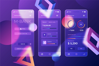 Mobile Banking App UI adobe xd app design app design in figma apps bank app banking banking app banking app dashboard banking dashboard banking design banking website design figma illustration mobile app mobile banking mobile banking app ui uiux ux