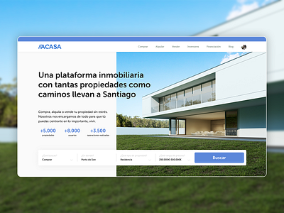 ACASA - Real estate marketplace abanca apartments flats galicia homepage houses landing page lots marketplace properties real estate ui ui design web design