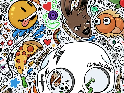 Bandana Doodle funtimes illustration procreate