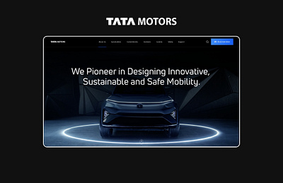 TATA MOTORS website redesign adobexd automobile car car website design redesign ui website design website landing page