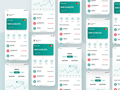 Mobile Banking App UI app app design banking branding dashboard design inspiration mobile design ui design ui inspiration