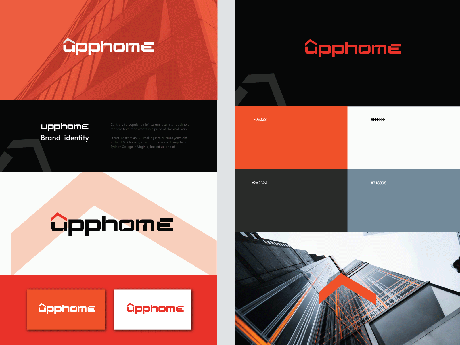 upphome community engagement design home letter logo icon symbol design real estate real estate house home rent property realty business roof simple