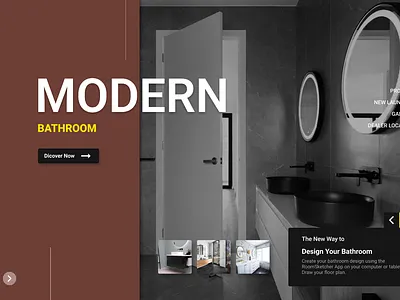Modern Bathroom Website design figma mehrabbozorgi real estate realestate ui uidesign uiux web web design website website design