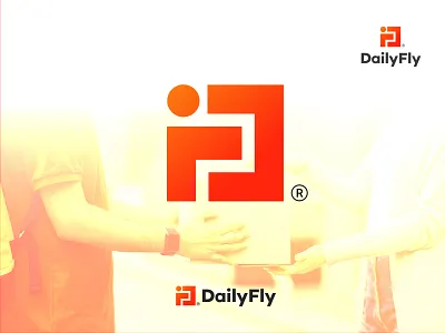 Delivery Courier Service Logo Design abstract brand identity branding courier service logo daily fly delivery logo graphic design illustration logo design