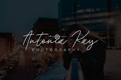 Antonia kay photography branding design graphic design logo logo design