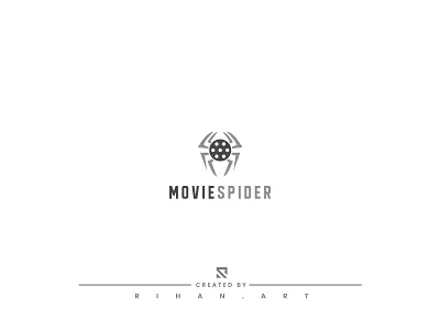 Movie Spider | Entertainment | Movie Reel Logo Design animation branding cinema clever creative logo entertainment festival film film reel logo filmfestival illustration logo logo designer minimal logo motion logo movie logo production reel scene typography