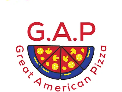 Great American Pizza branding design graphic design logo logo design