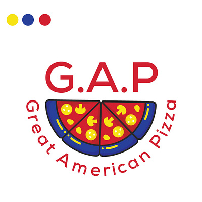 Great American Pizza branding design graphic design logo logo design