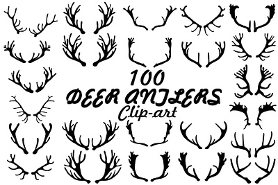 DEER ANTLERS SVG BUNDLE antler antlers deer hunting png deer hunting shirt deer silhouette svg deers head hunt shape silhouettes symbol trophy wildlife