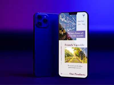 UI CHALLENGE : Day 17 (WINE SHOP) branding design graphic design illustration logo portfolio ui ux vector website