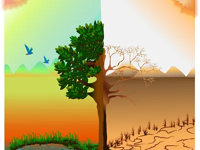 The TRUTH of NATURE creative design graphic design illustration realistic vector