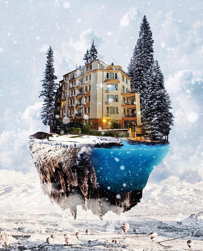 my house and photoshop branding design illustration logo typography